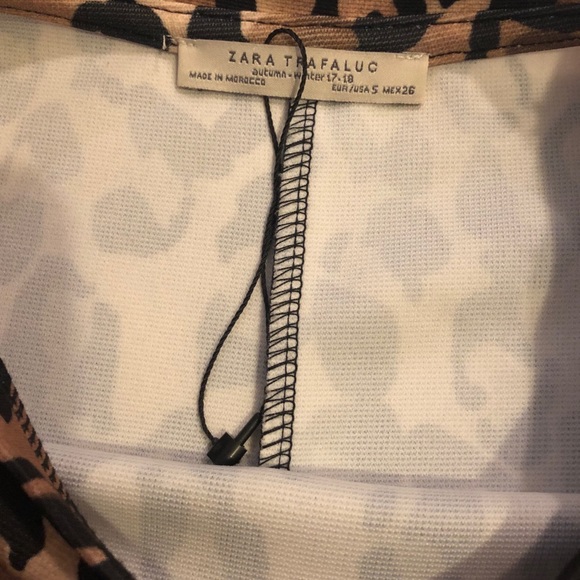 Zara Trafaluc Leopard Print Boxy Dress - Picture 5 of 6